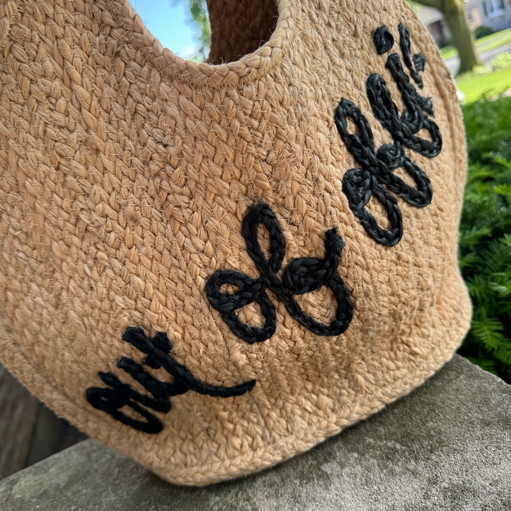 Shiraleah Out Of Office Jute Tote Bag View 6